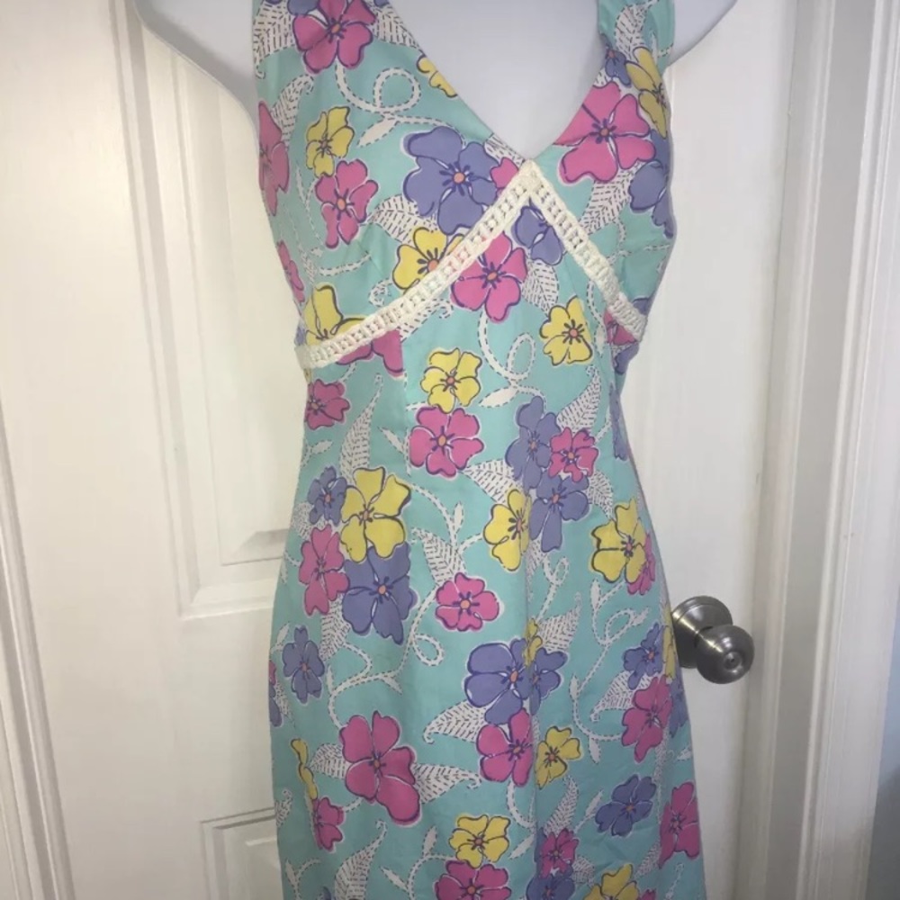 Lilly Pulitzer Halter Dress sz 8 - Picture 2 of 4